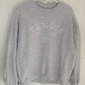 Garage Heather Gray Venice Crewneck Sweater size xs